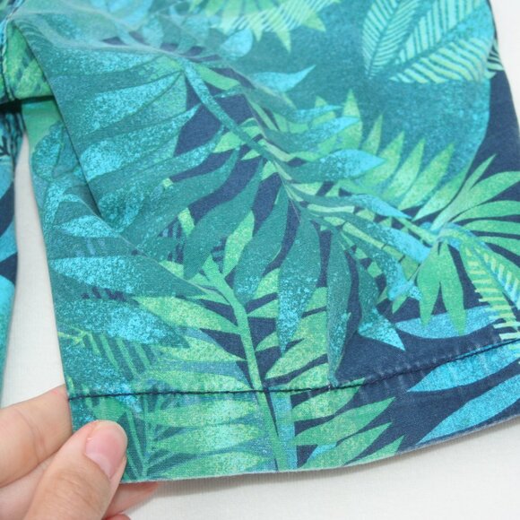 Boys 6 PALM LEAF SHORTS TROPICAL GREEN CHILDRENS PLACE STRETCH WAIST EUC - Picture 8 of 9